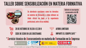 Lee más sobre el artículo Taller sobre Sensibilización en Materia Formativa